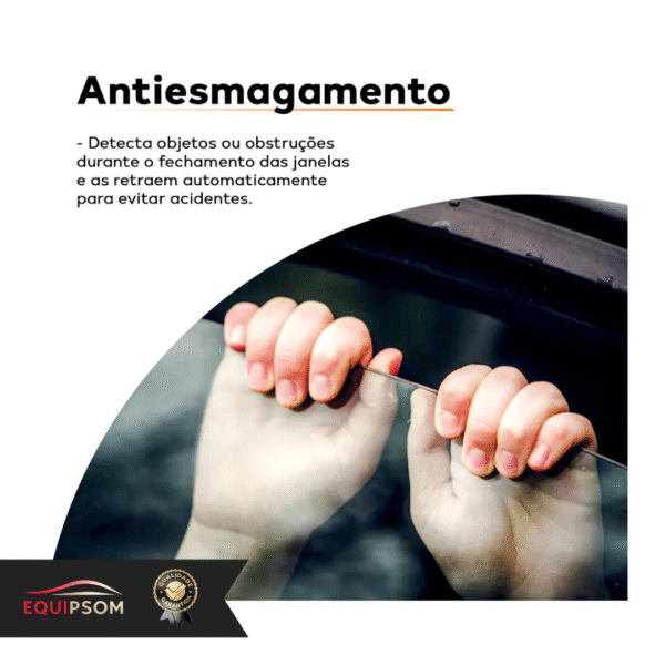 Automatize 2 vidros elétricos com segurança e inteligência! Módulo Soft AW52 com antiesmagamento NoShunt, subida/descida via alarme, temporização e configuração Bluetooth. Universal e completo.