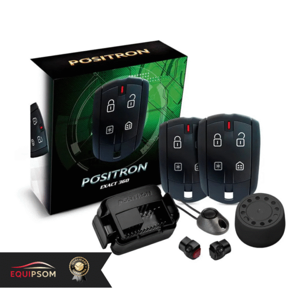 Proteja seu carro com o Alarme Pósitron Exact 360! Universal, com 2 controles anti-clonagem New Flex-Code 3, modo assalto, função pânico, controle de som e saídas auxiliares. Segurança Pósitron confiável.